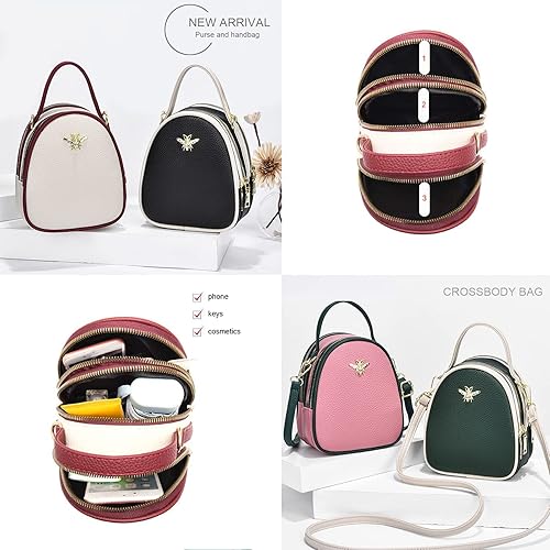 Miniatura 4 de Bolsos cruzados pequeños y ligeros para mujer, bolso de hombro para mujer, elegante bolso para teléfono celular y cartera