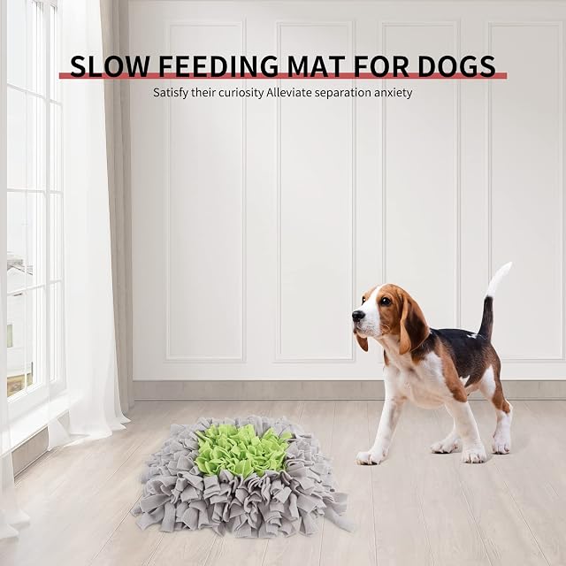 Foto 5 de 7 de IEUUMLER Snuffle Mat para Perros Estera de alimentación Estera de Entrenamiento Manta para la Nariz Juguete…