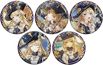 Amazon | ナヴィア 缶バッジ 原神 5枚セット バッジセット 棘薔薇の会