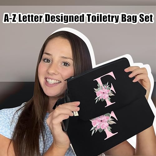 Vista 529 de Vavabox A-Z - Bolsa de maquillaje personalizada, regalos de cumpleaños para mujeres y madres, regalos para mejores amigas, bolsa de cosméticos