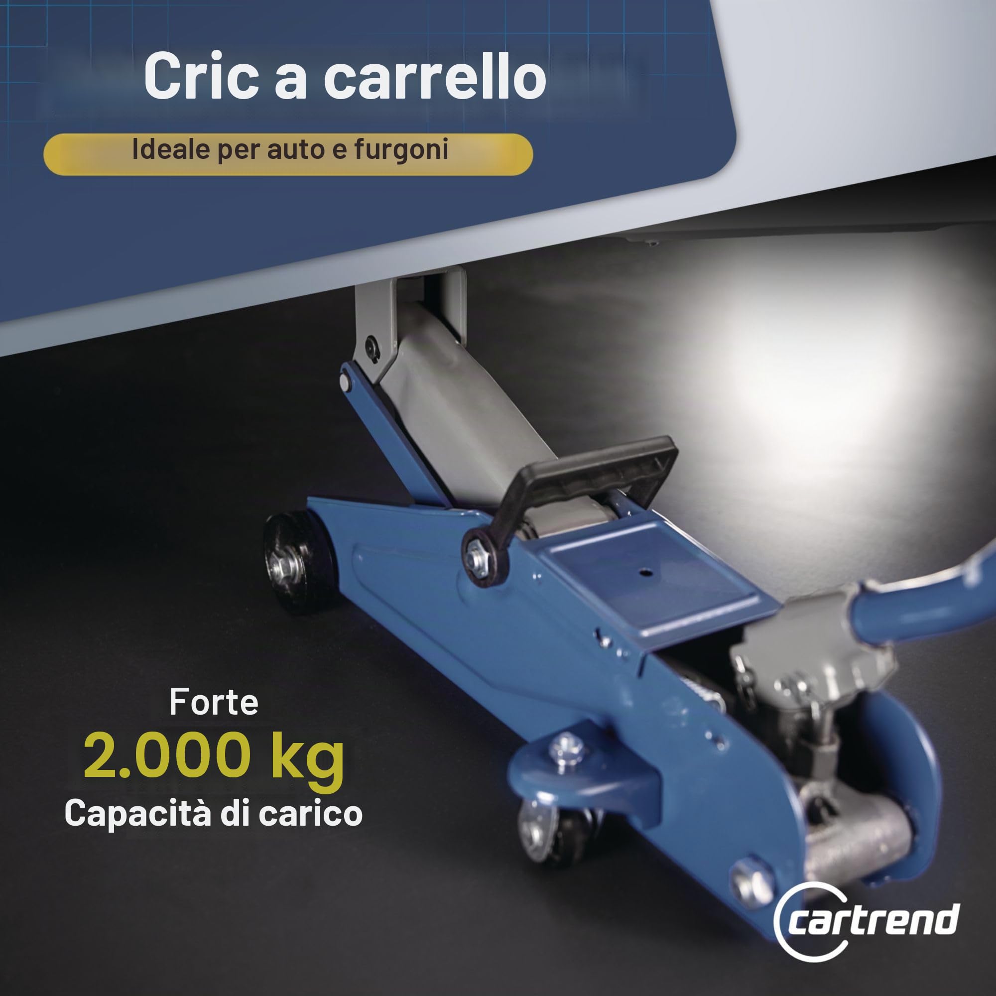 CARTREND 7740014 Martinetto idraulico idraulico Rosso