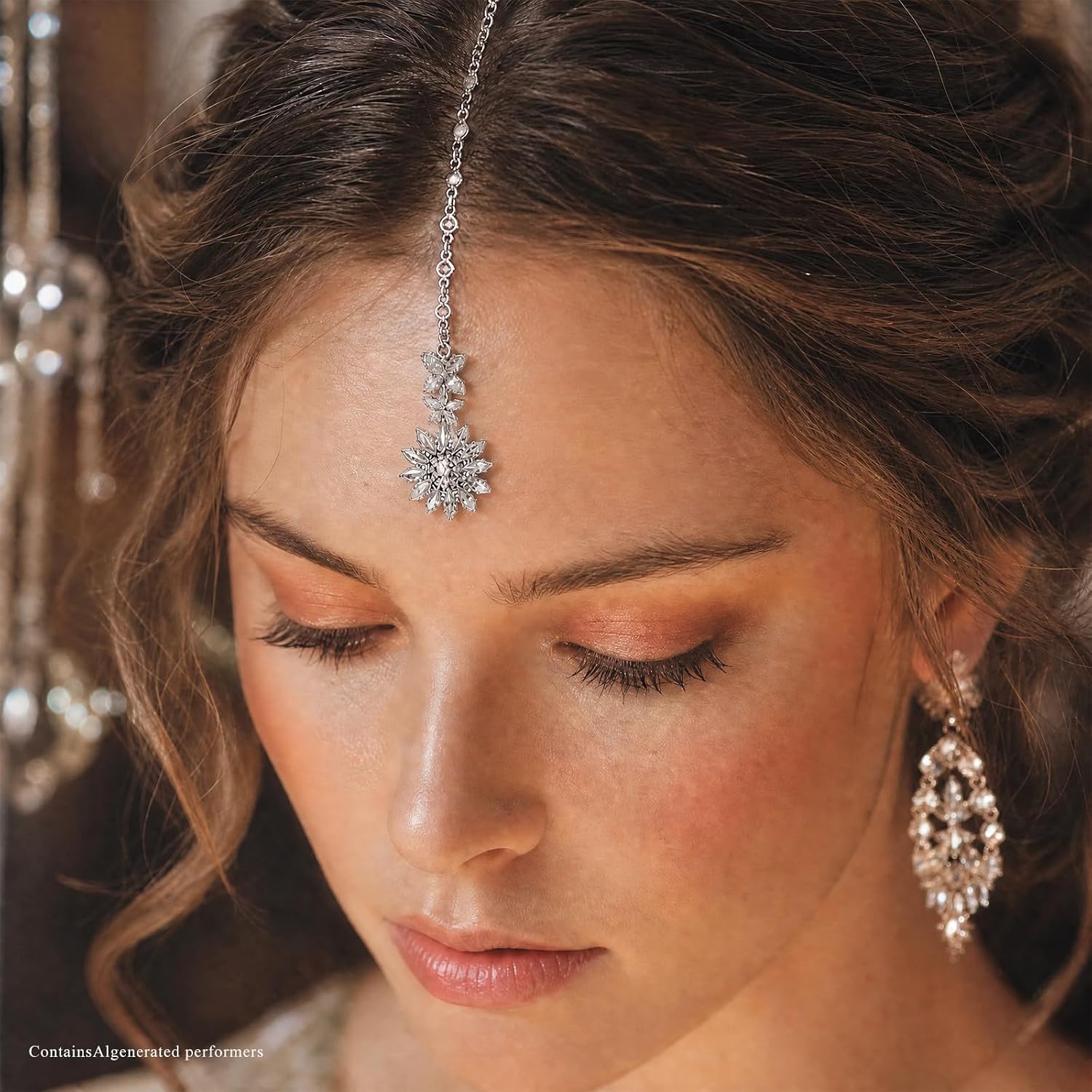1 Piece Maang Tikka Pendant Traditional Forehead Chain Indian Head Jewelry