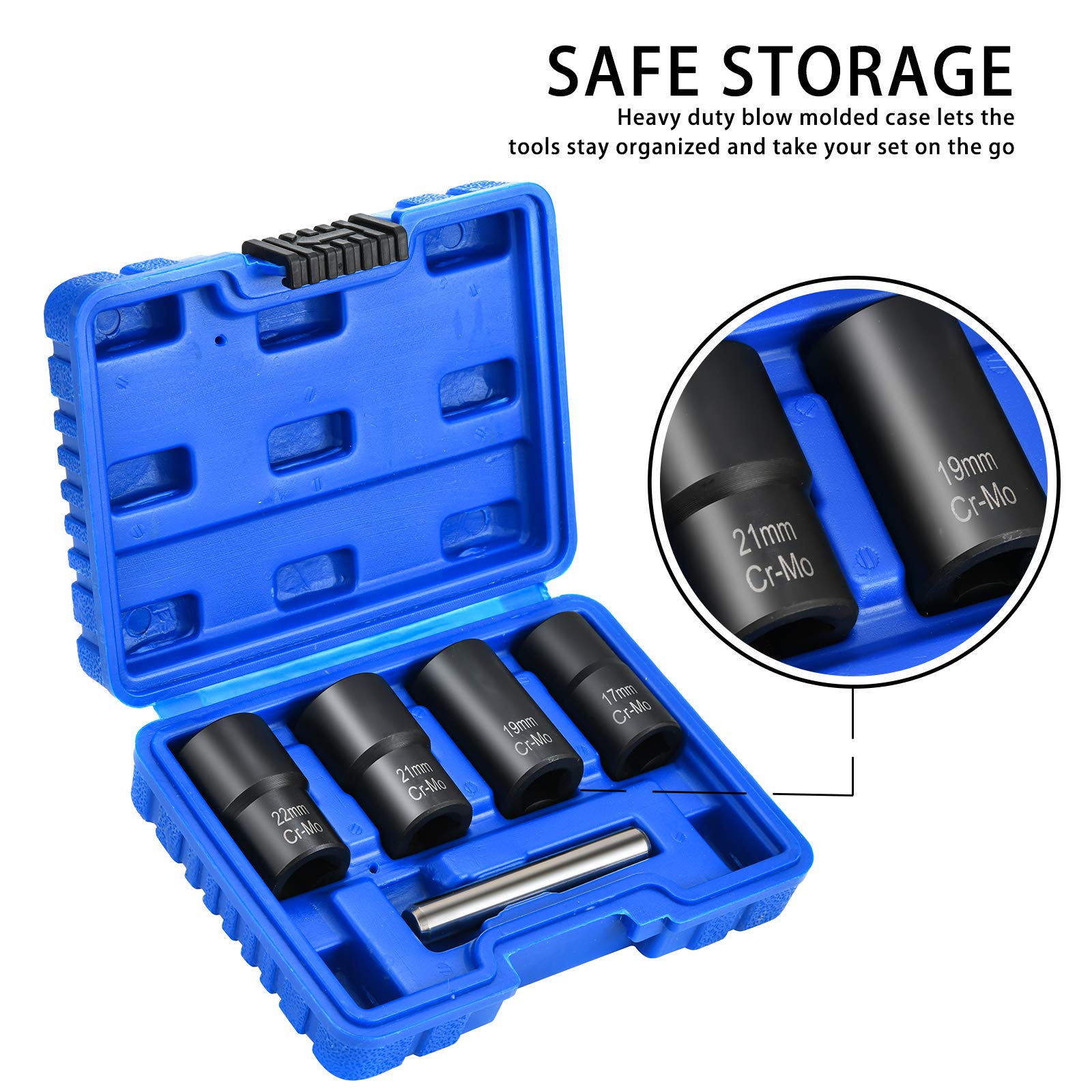 Buy Twist Socket Set Lug Nut Remover Extractor Tool 5 Piece Metric Bolt