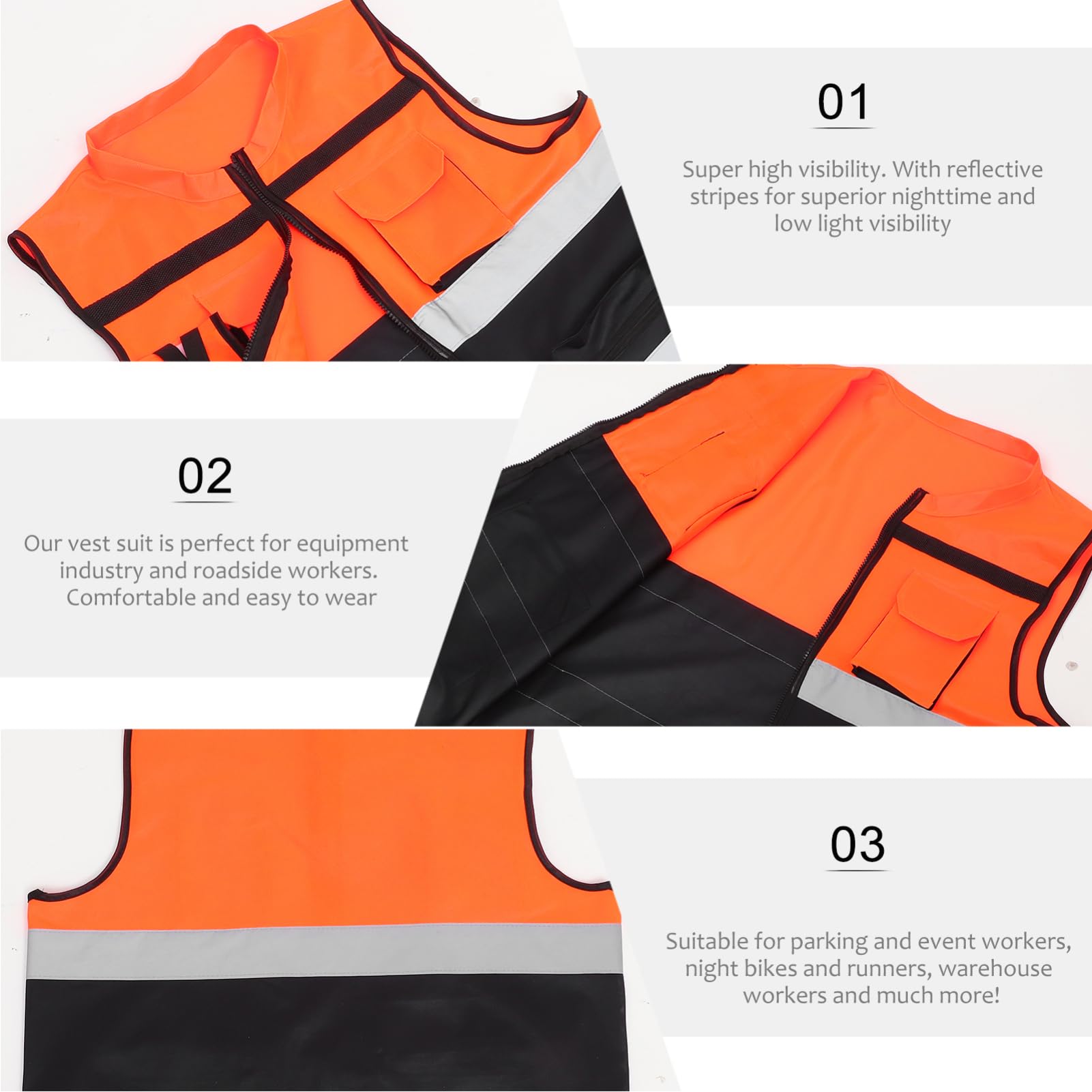 LIFKOME High Visibility Night Cycling Vest Men's Running Vest Reflective Safety Gear