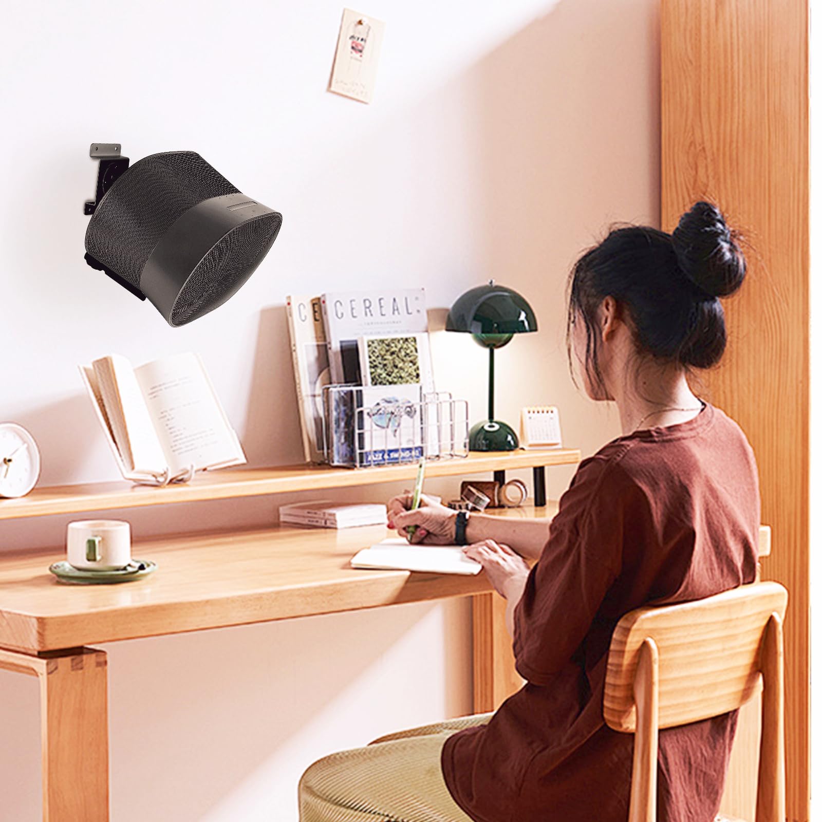 2-Pack Sonos Era 300 Speaker Wall Mounts - Adjustable Swivel Brackets Black