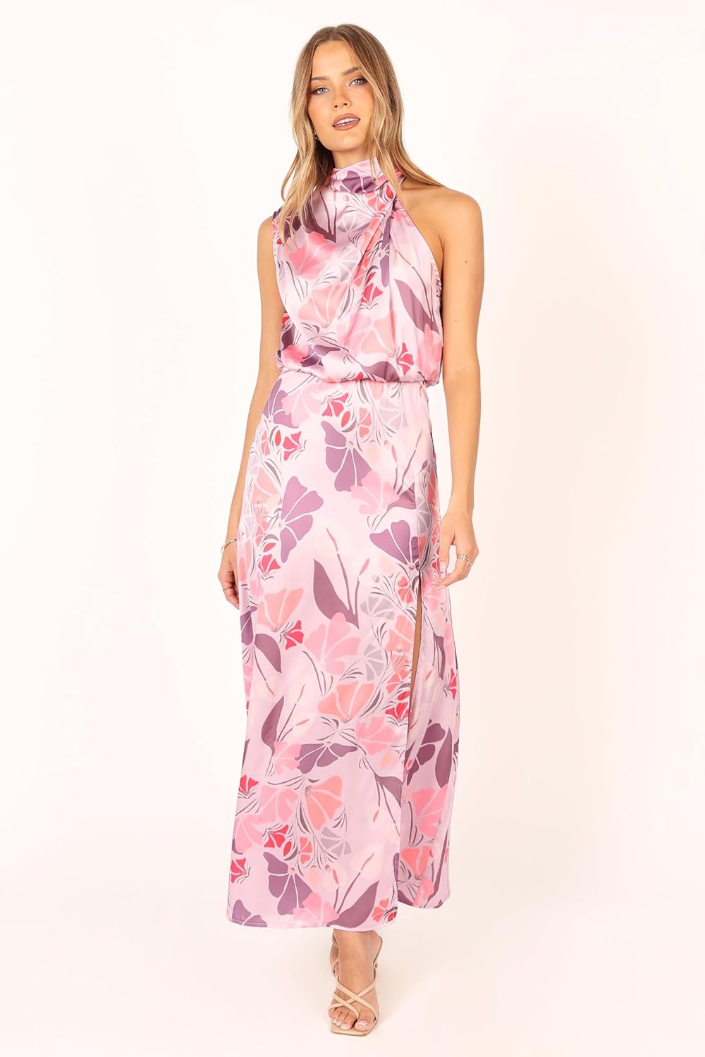 Petal & Pup Womens Amelia Halterneck Maxi Dress - Image 3