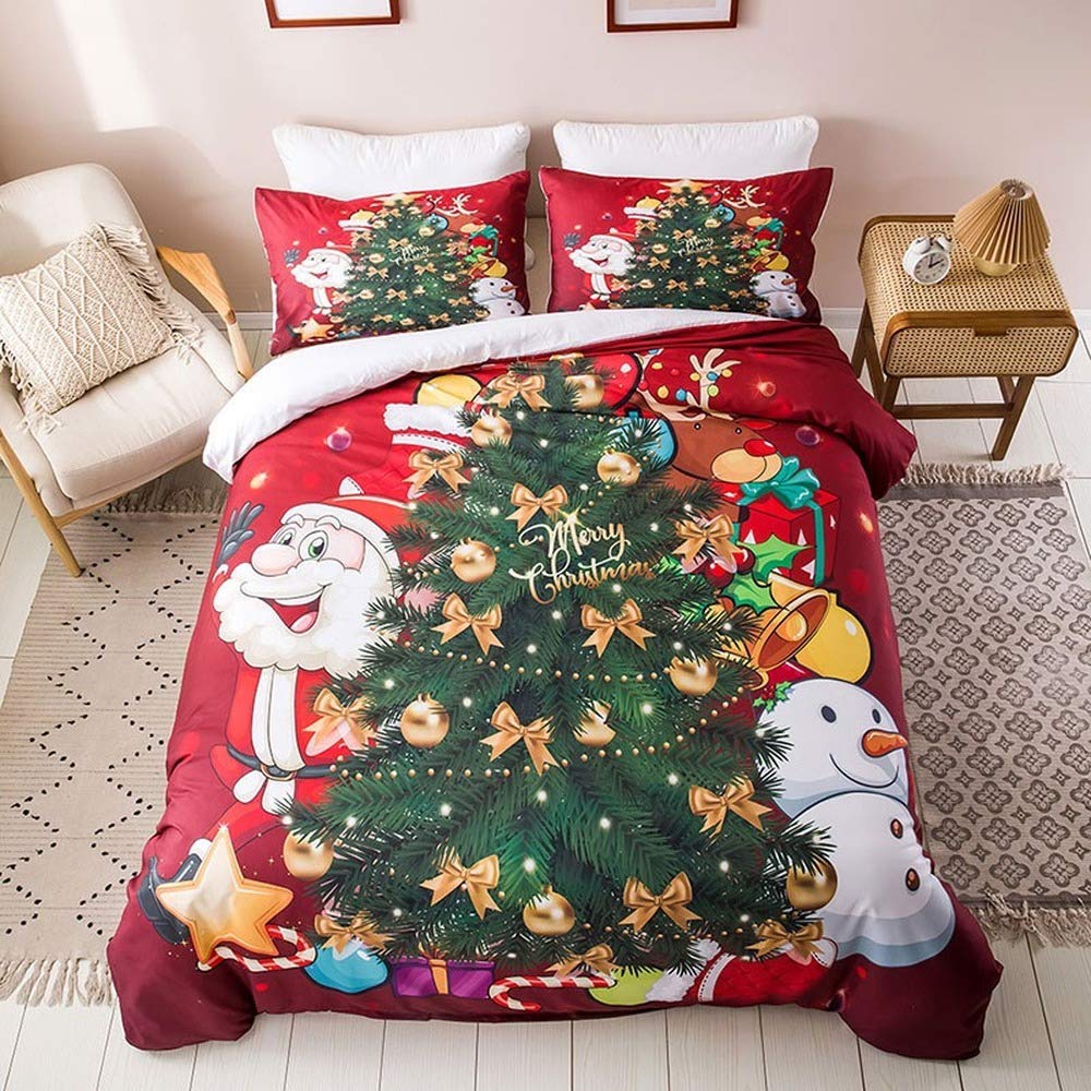 Housse de couette Noël rouge pour raviver une chambre d'enfant triste