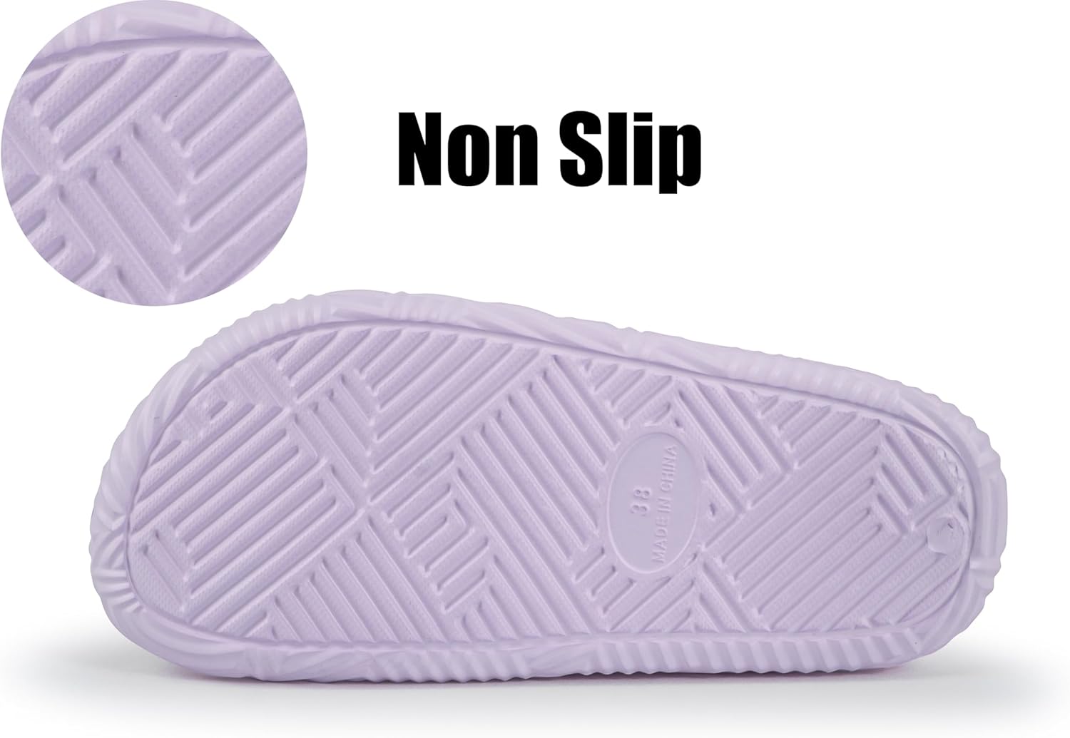 Weweya Slides for Women and Men - Bathroom Shower Shoes - Non Slip House Slippers - Lightweight Beach Sandals - Image 3