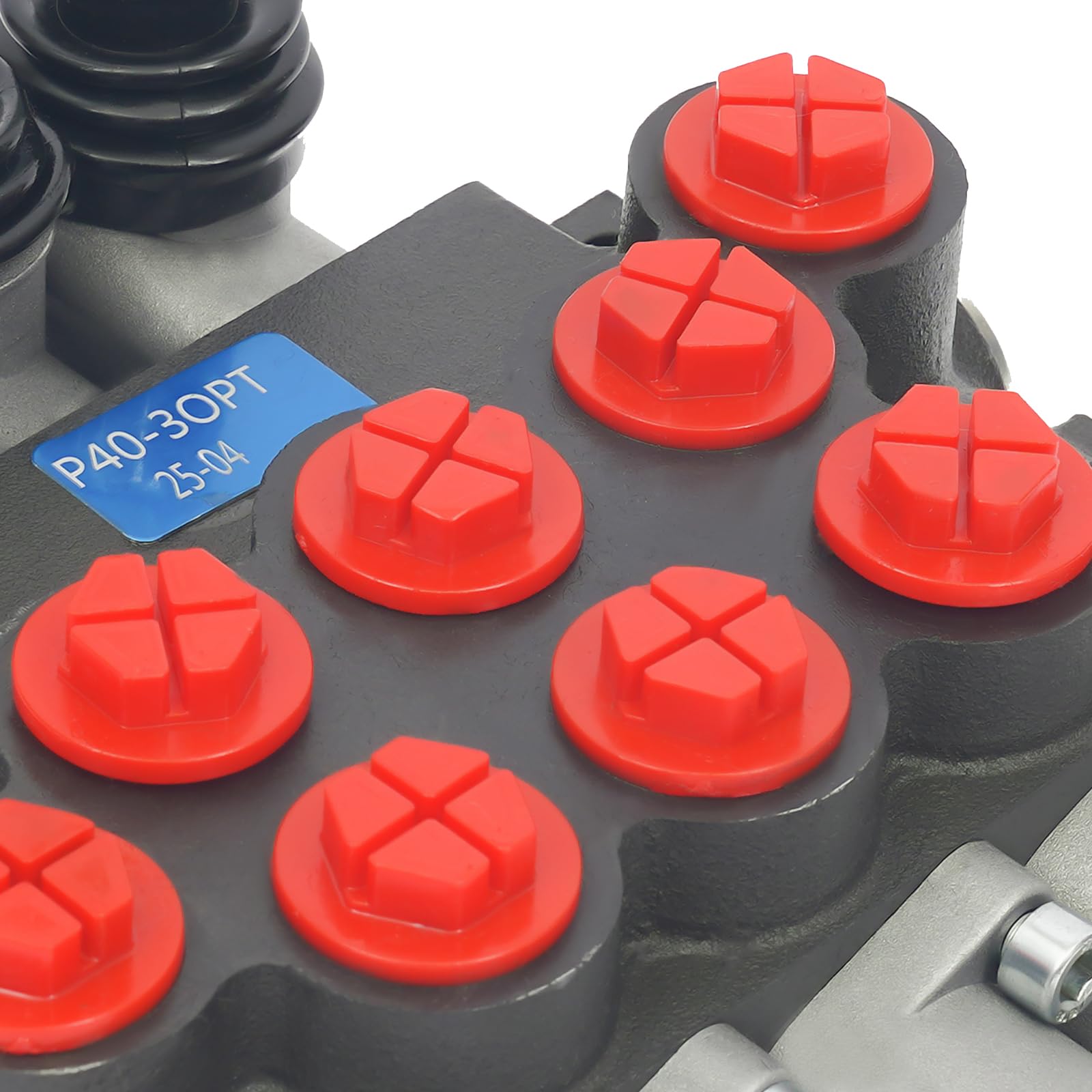 Valvola di controllo direzionale idraulica 3 bobine 40L/min, manuale, 1/2" BSPP connettori, valvola di sicurezza regolabile 5-31.5MPa, per trattori, spaccalegna e macchine agricole