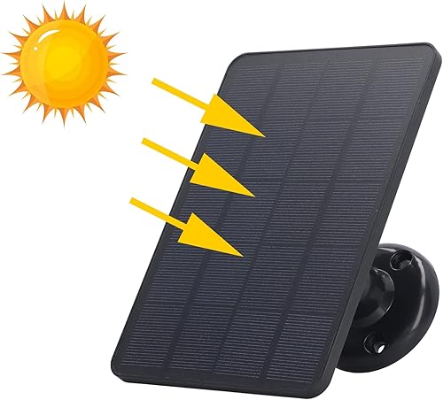 Miniatura 2 de 10W Solar Panel for Security Camera, USB Solar Panel for DC 5V Security Camera, Waterproof Solar Charger with Adjustable Mounting, Compatible with