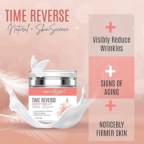 Miniatura 2 de Time Reverse - Lifting facial instantáneo para cuello, pecho y piel flácida suelta, reduce las manchas solares, arrugas faciales envejecidas, crema