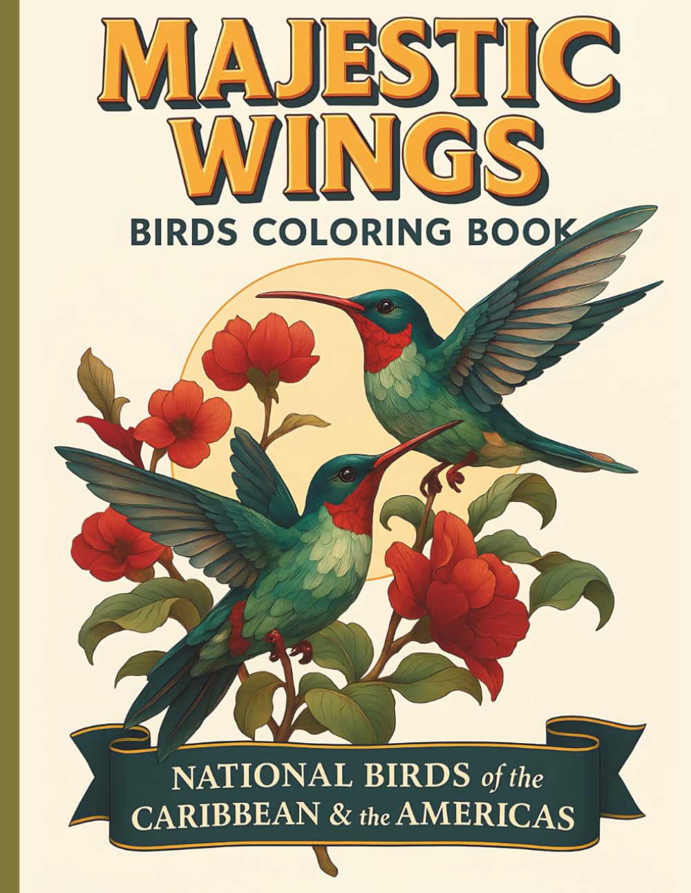 "Majestic Wings: National Birds of the Caribbean & the Americas – Birds Coloring Book.": Coloring book