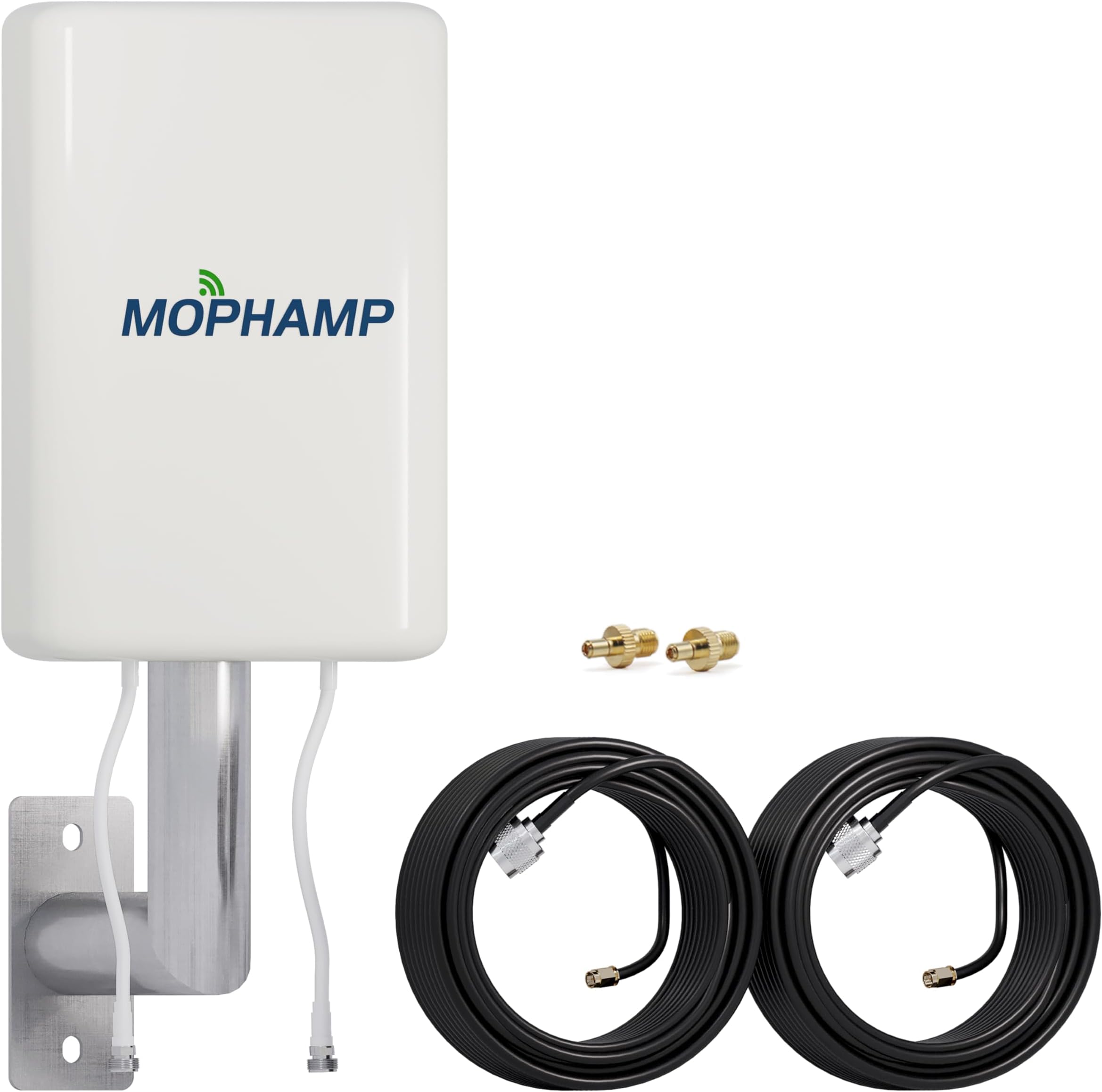 4G/5G MIMO LTE Antenna Dual-Polarized 680-3800MHz 丨Twin 32.8ft Cable 丨Compatible with Routers, Modems, Hotspots, Gateways with SMA/TS9 Connectors | Compatible with AT&T, Verizon, T-Mobile