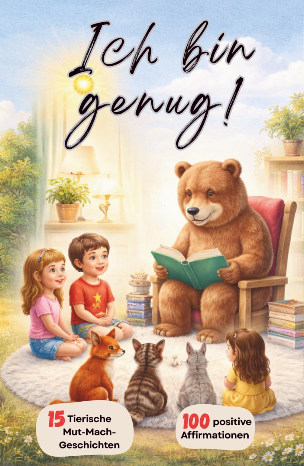 Ich bin genug! Kinderbuch: Mit 15 tierischen Mut-Mach-Geschichten; positive Affirmationen und Alltagstipps für Mut, Selbstbewusstsein und Selbstliebe; Kinderbuch ab 4 Jahre