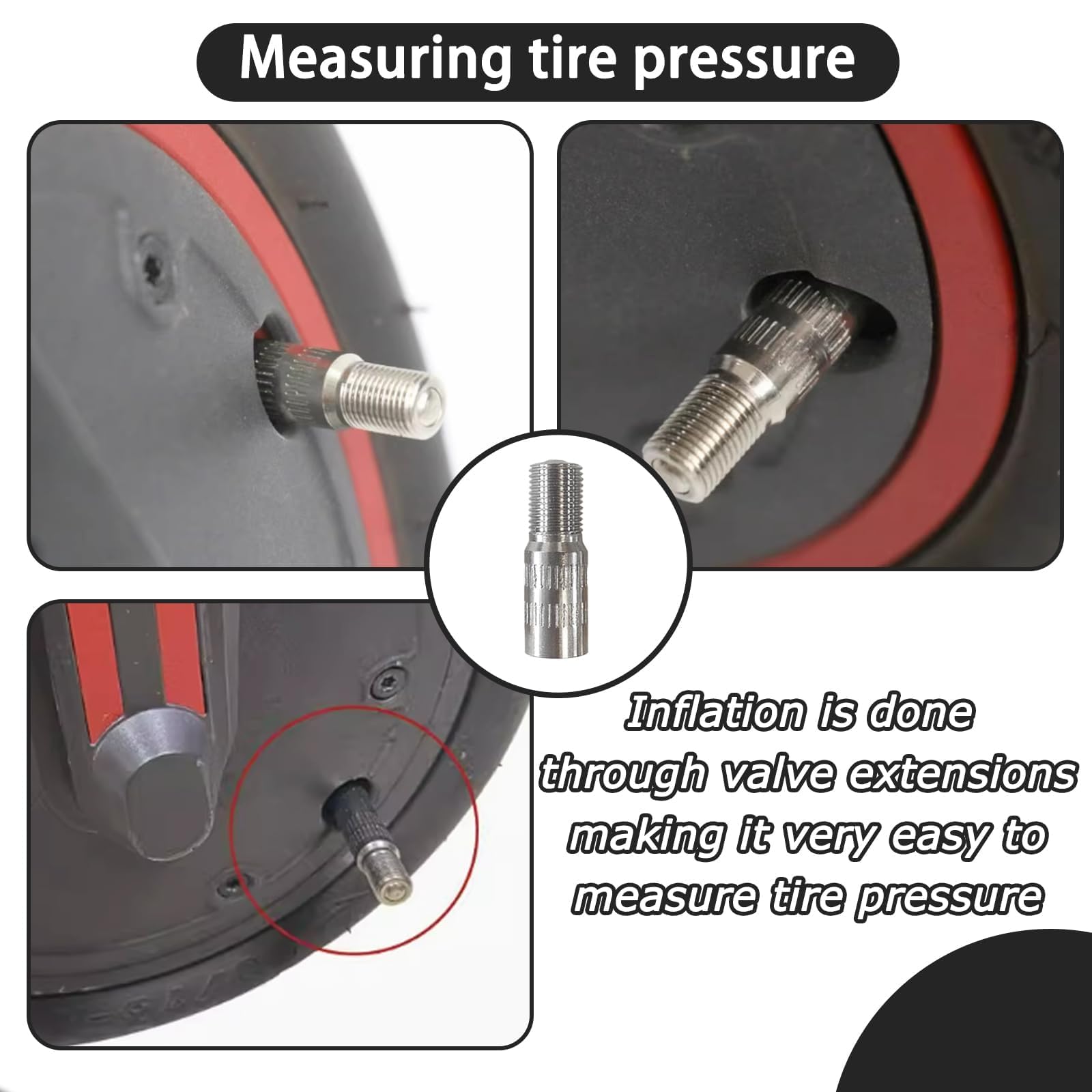 Rallonge De Valve Tiges De Valve Adaptateur De Tuyau Adaptateur De