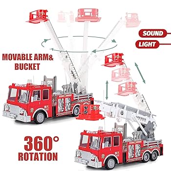 1:18 BIG R/C FIRE ENGINEラジコン Amazon.com: Liberty Imports 13-Inch Big RC Rescue Fire