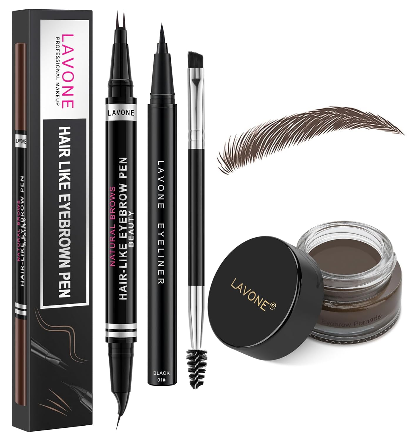 LAVONE Hair-Like Eyebrow Pen Makeup kit, Eyebrow Pencils for...