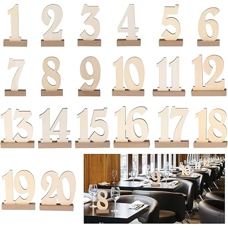 Amazon Co Jp Rosenice 席札 テーブル番号 ウェディング席札 木製 数字つき 1 メモ 結婚式 パーティー 会議 講座 イベント 枚 文房具 オフィス用品