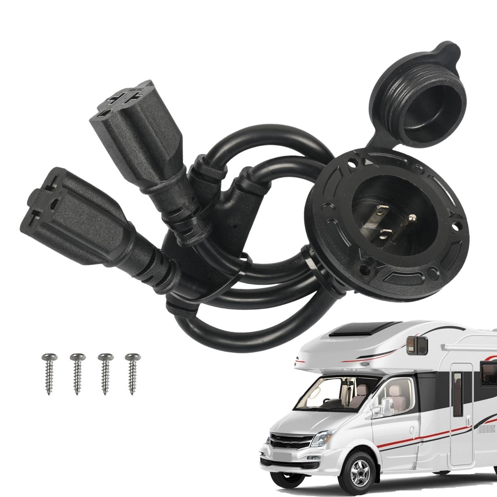 Gniazdo Zasilania Brzegowego RV Wodoodporny adapter elektryczny AC 20A