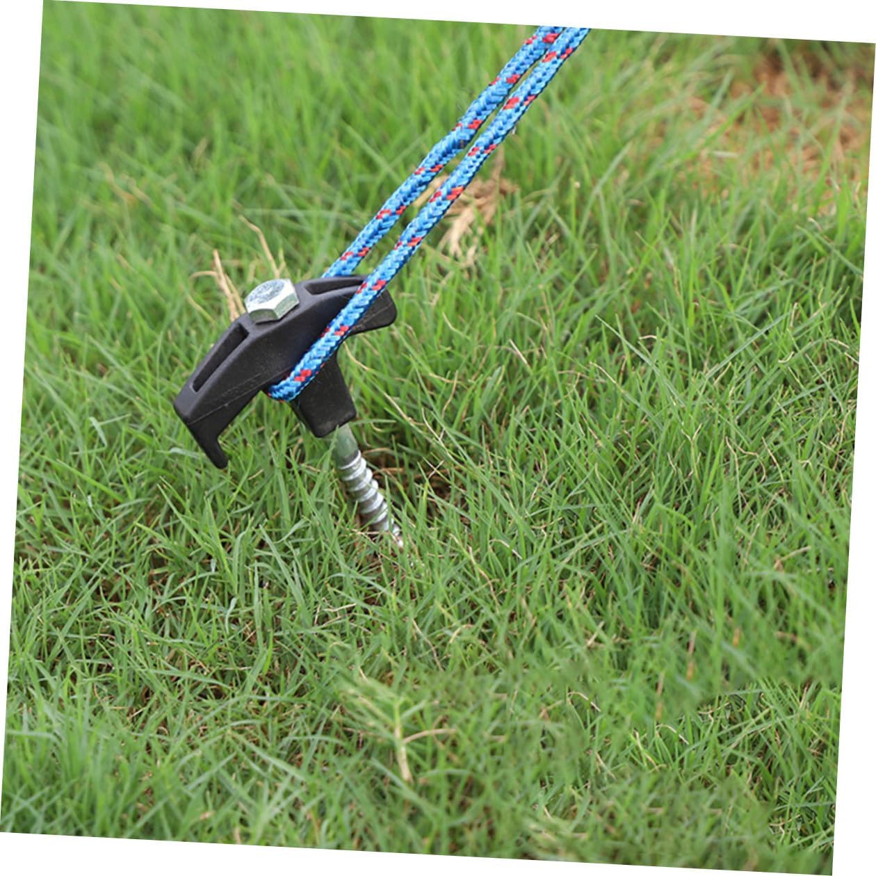 FRCOLOR Heavy Duty Steel Tent Stakes 22pcs Camping Tent Anchors Set for Outdoor Shelter Ground Fixing and Wind Resistance