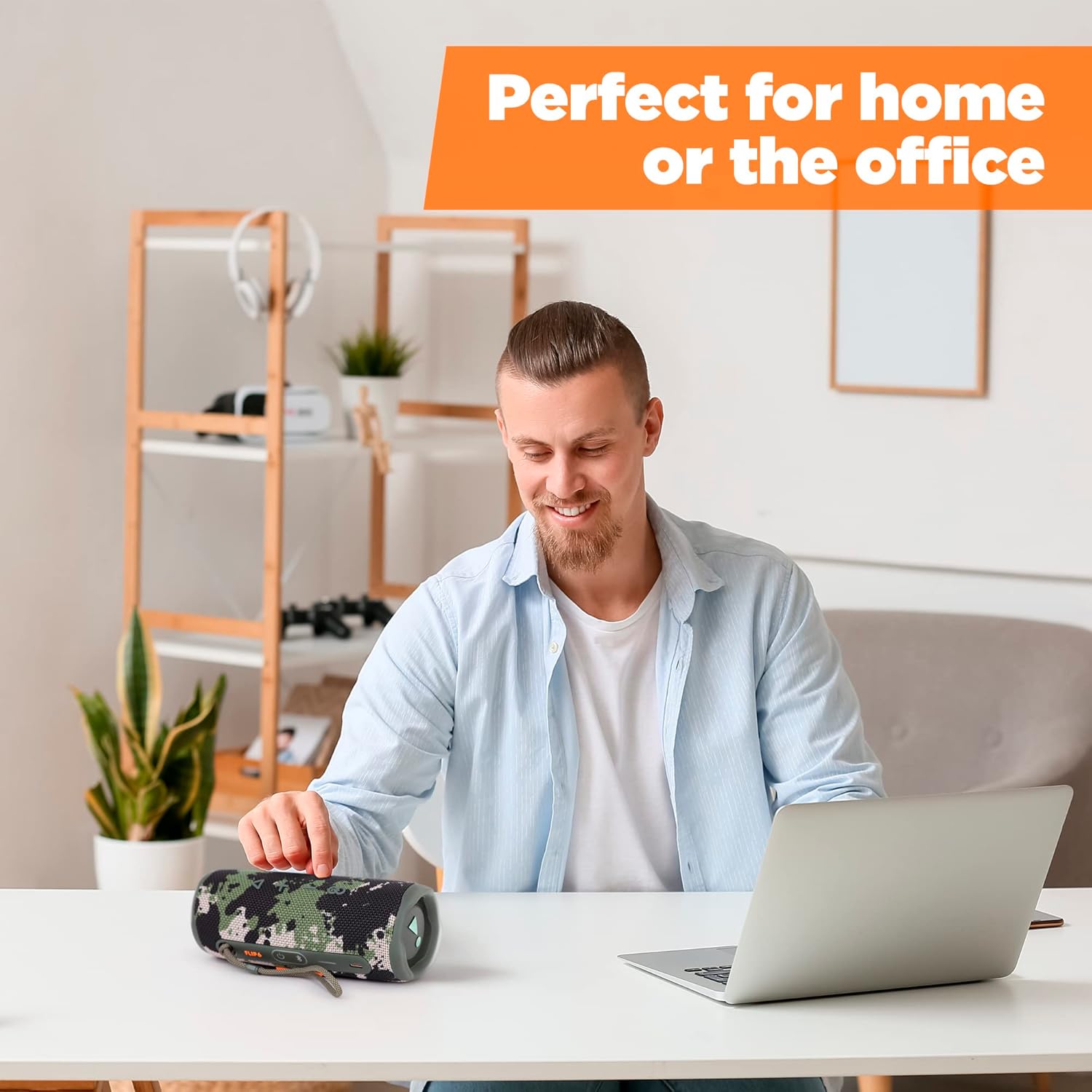 jbl flip 6 waterproof portable bluetooth speaker powerful sound and deep bass ipx7 waterproof 12 hours of playtime with megen hardshell case ca