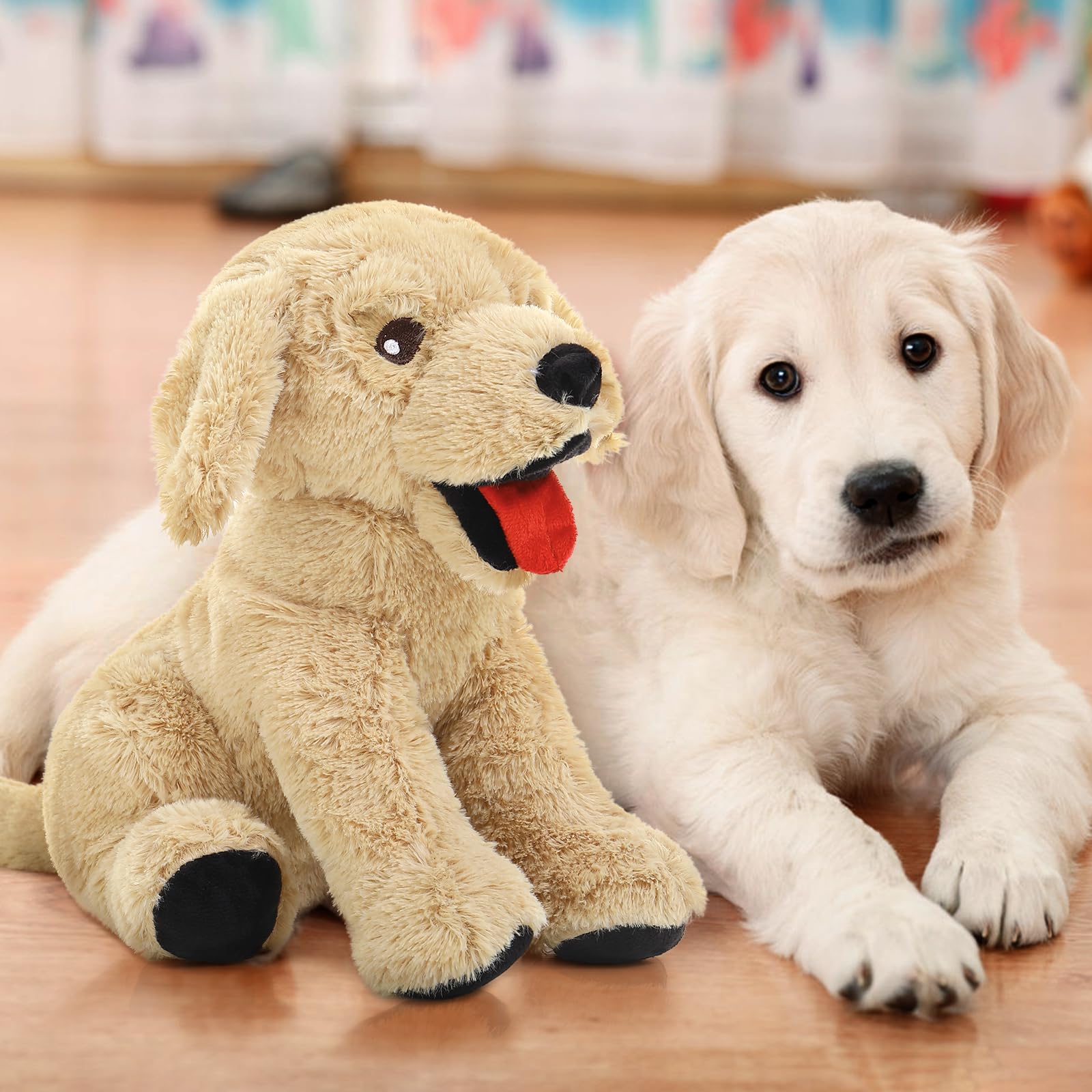 Amazon.co.jp: 犬 子犬 ぬいぐるみ ゴールデンレトリバー ぬいぐるみ