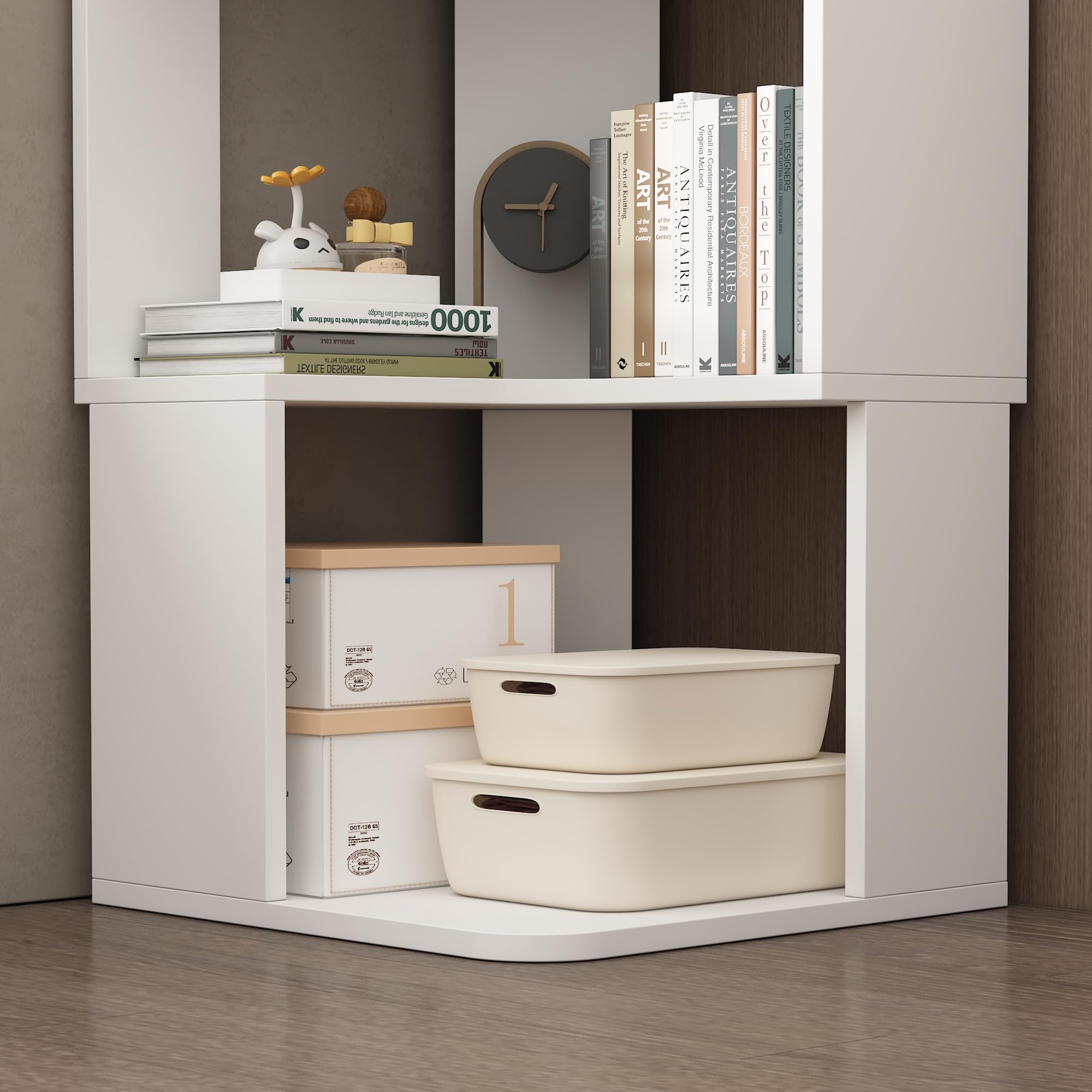 Amazon｜Timechee 本棚 5段 木製 幅40×奥行40×高さ150cm おしゃれ