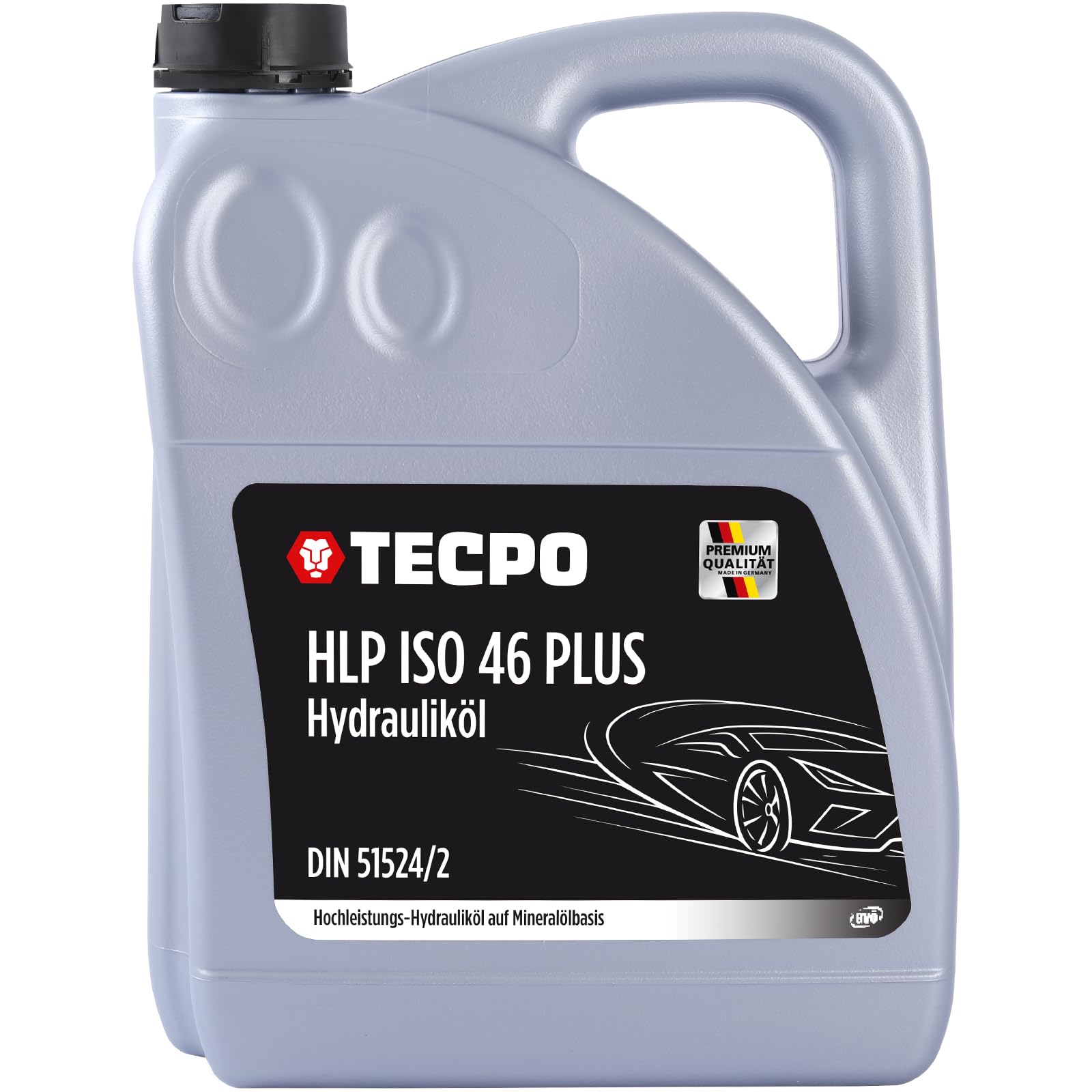 TECPO Hydrauliköl 5 Liter HLP 46 ISO VG Viskosität Hydraulikoel Hydraulikflüssigkeit Hydraulikfluid für Hochleitung Hochdruck