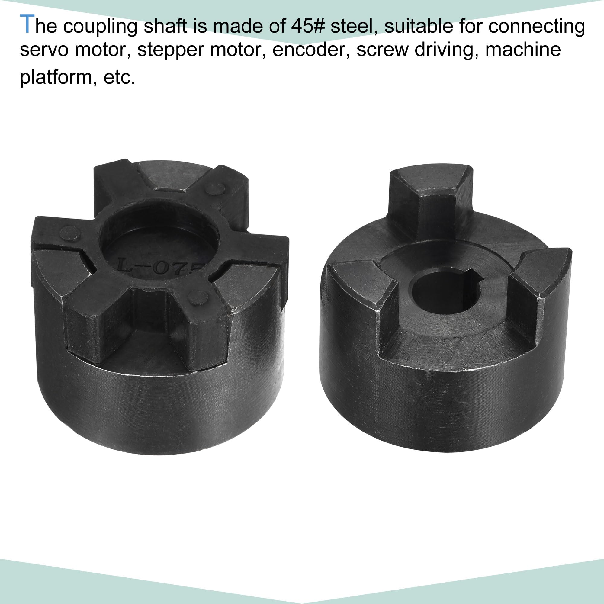 sourcing map Flexible Coupleur Arbre 12mm à 18mm 53mm x 44,5mm Accouplement Moteur Joint