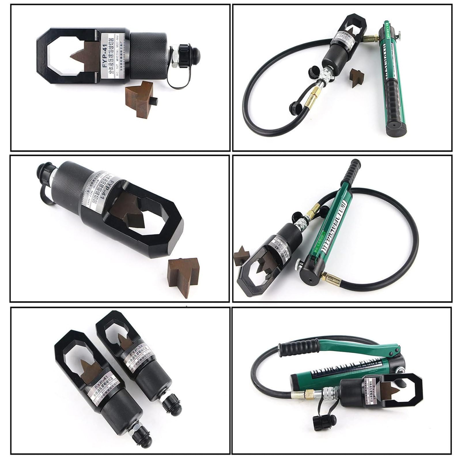 Hydrauliczny obcinak do nakrętek typu dzielonego, hydrauliczny przecinak do nakrętek,12-tonowy/16-tonowy obcinak do łamaczy nakrętek do usuwania rdzy nakrętek śrubowych,FYP-24