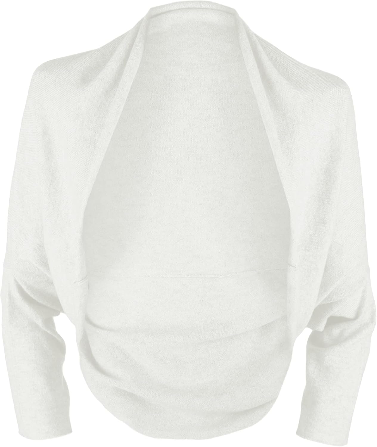 Shorts of Hawick Ladies 100 Cashmere Wrap Sweater Ivory