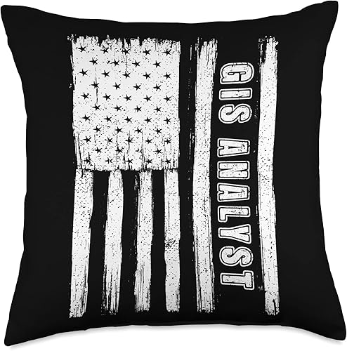 Miniatura 4 de Patriotic gis analyst USA 4th Of July 2023 Fourth of July Shirts for Men American Flag GIS Analyst Throw Pillow, 16x16, Multicolor