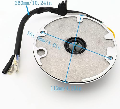 Miniatura 4 de Placa de estator magnética de encendido de 2 bobinas compatible con 50cc 70cc 90cc 110cc 125cc Taotao Kazuma SSR Baja Dirt Bike Pit Bike ATV Quad Go