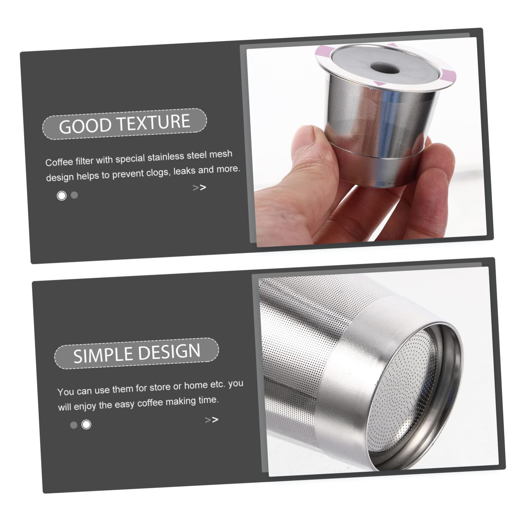 Yosoo Health Gear Roestvrijstalen koffierestpoederbox, koffieklopbox