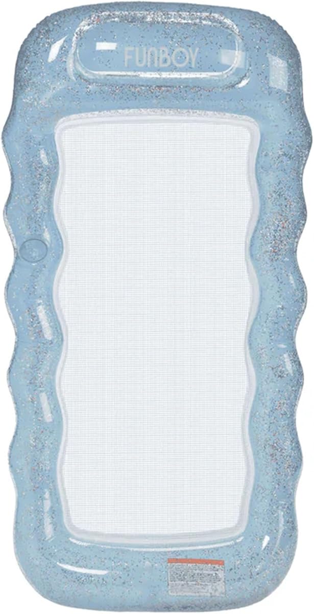 Tumbona de piscina de malla inflable transparente Hamaca de agua de malla con almohada incorporada Flotador de hamaca de piscina de 70 "para adultos Accesorios de piscina y flotador de tumbona de piscina de bronceado para fiesta en la piscina y verano