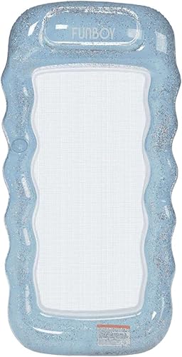 Miniatura 13 de FUNBOY Clear Inflatable Mesh Pool Lounger Mesh Water Hammock with Built-in Pillow 70" Pool Hammock Float for Adults Swimming Pool Accessories &