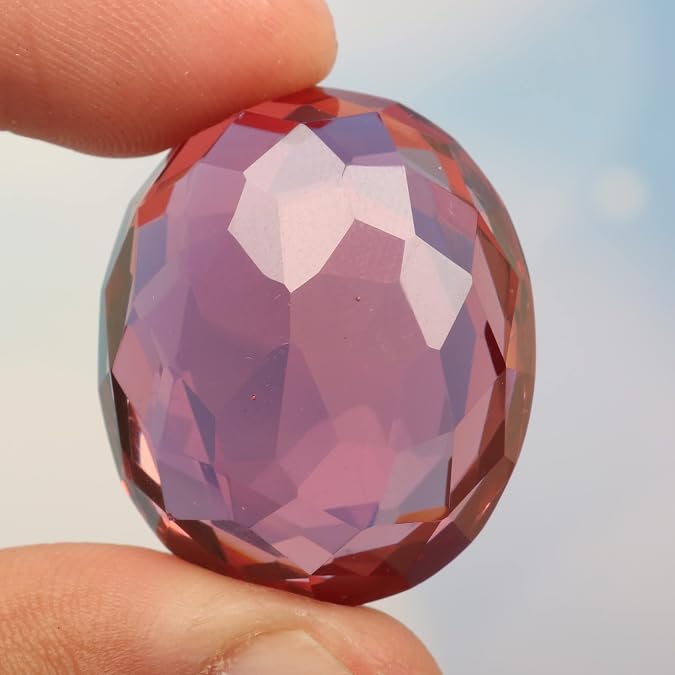 REAL-GEMS Color Change in Sunlight Alexandrite 75.5 Ct. Perfect Faceted Oval Cut Loose Gemstone GSS-488