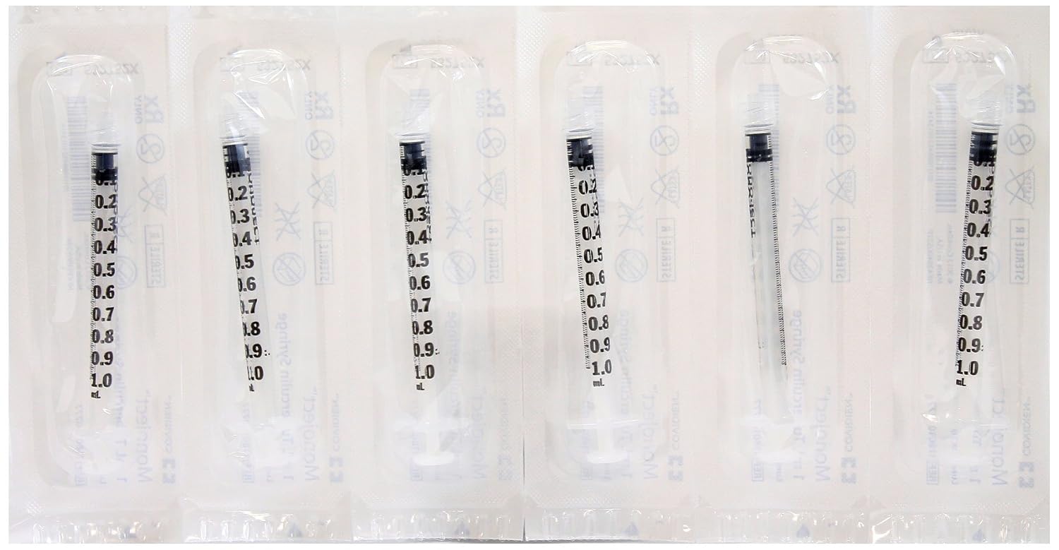 Monoject SoftPack 1mL TB Syringe Only - Without Needle - Leur Lock Tip- Box of 60