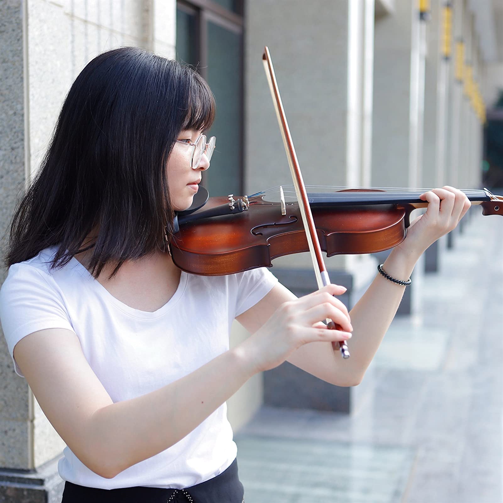 Amazon.co.jp: バイオリンセット 新しい4/4サイズの音響練習バイオリン