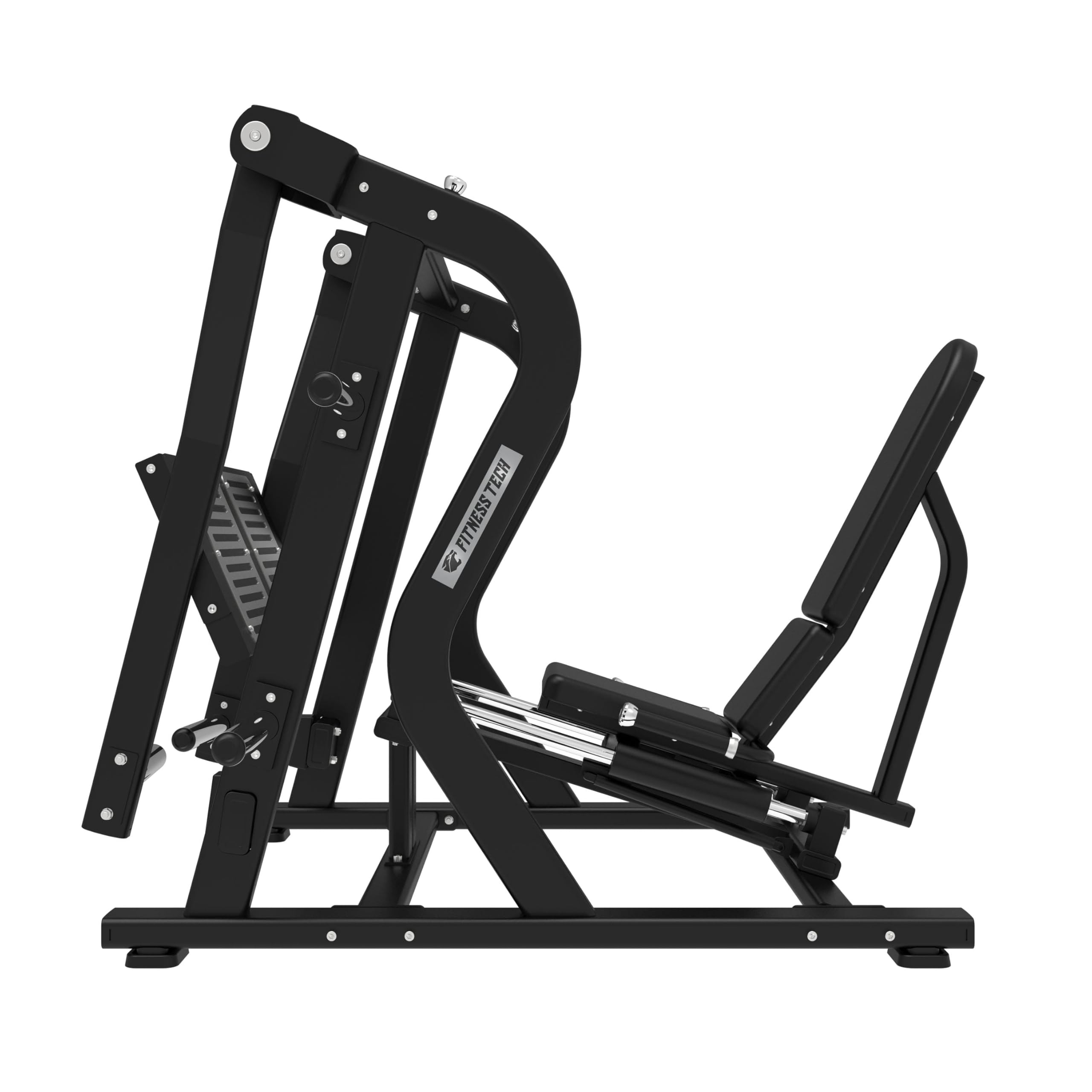 Prensa de Piernas Horizontal Fitness Tech – Máquina Plate Loaded 200 kg – Prensa Piernas Profesional – Acero Reforzado – Gimnasio y Home Gym