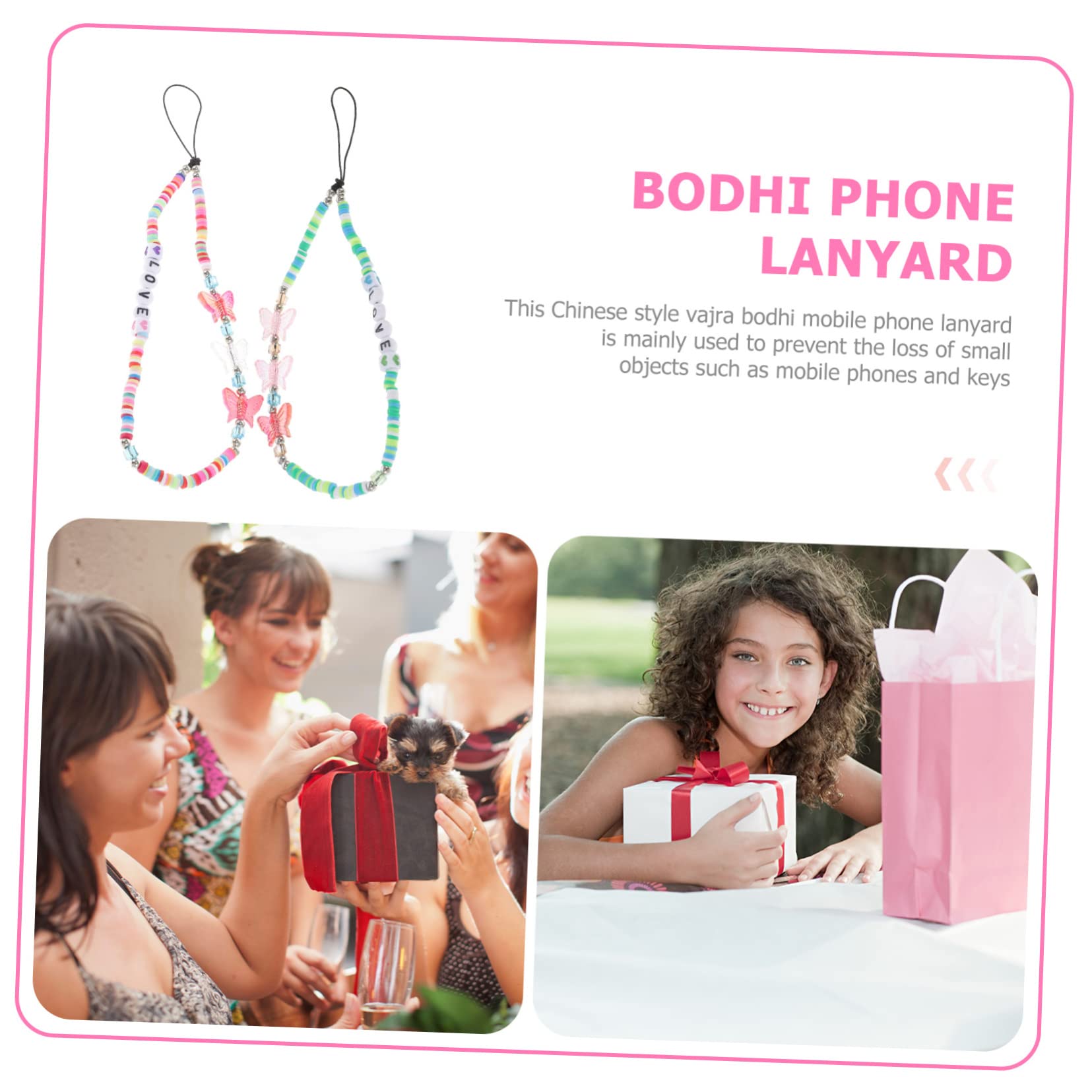 WOONEKY 10piezas Cadenas De Teléfono Correas Decorativas Para Móviles Accesorios De Diseño Creativo Para Personalizar Fundas y Llaveros