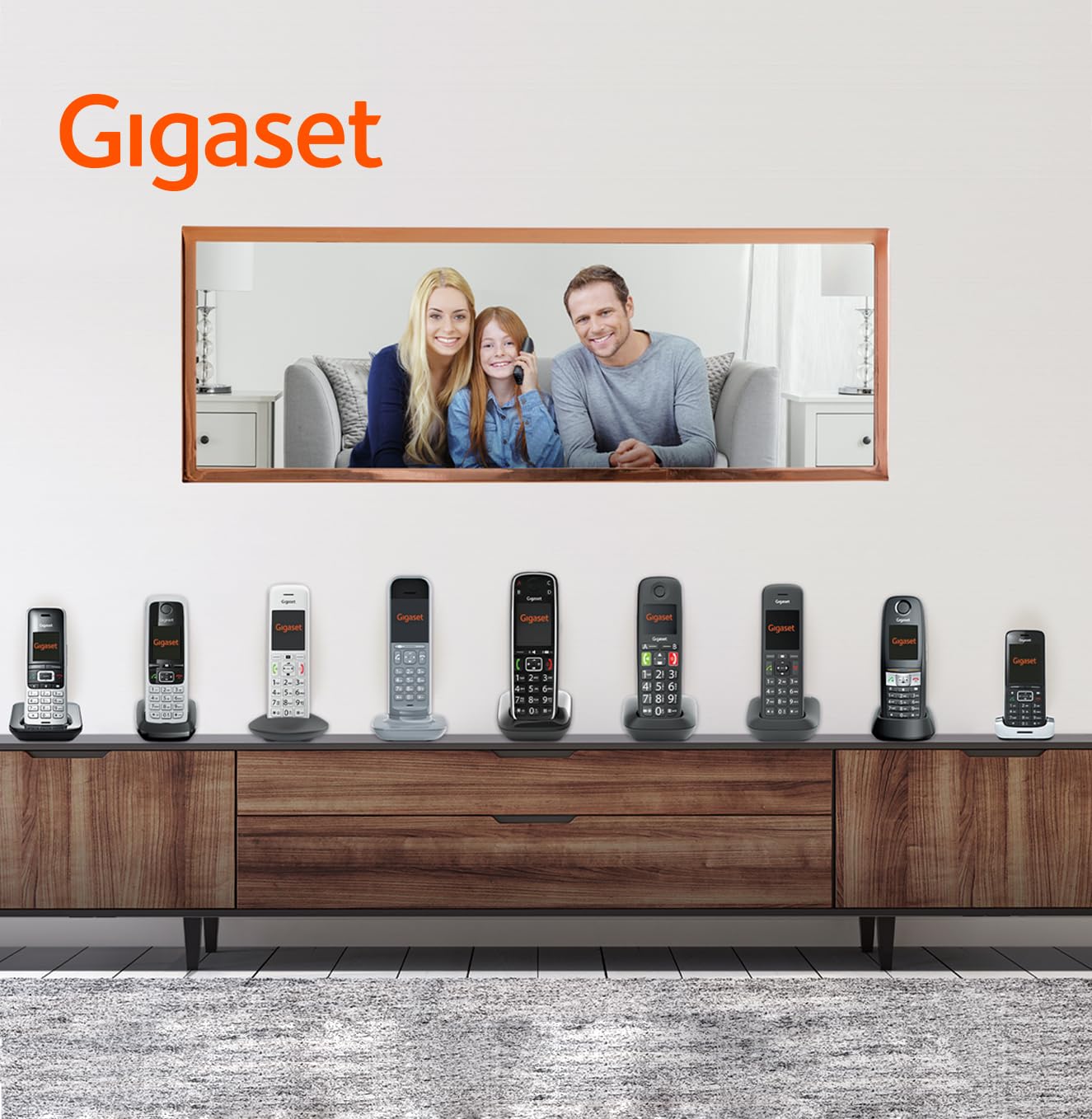 Gigaset E630HX - DECT Telefono Aggiuntivo Cordless - Protezione da urti, Sporco e Spruzzi, Nero [Compatibile in IT, DE, FR, NL, AUT, CHE] [Senza Base]