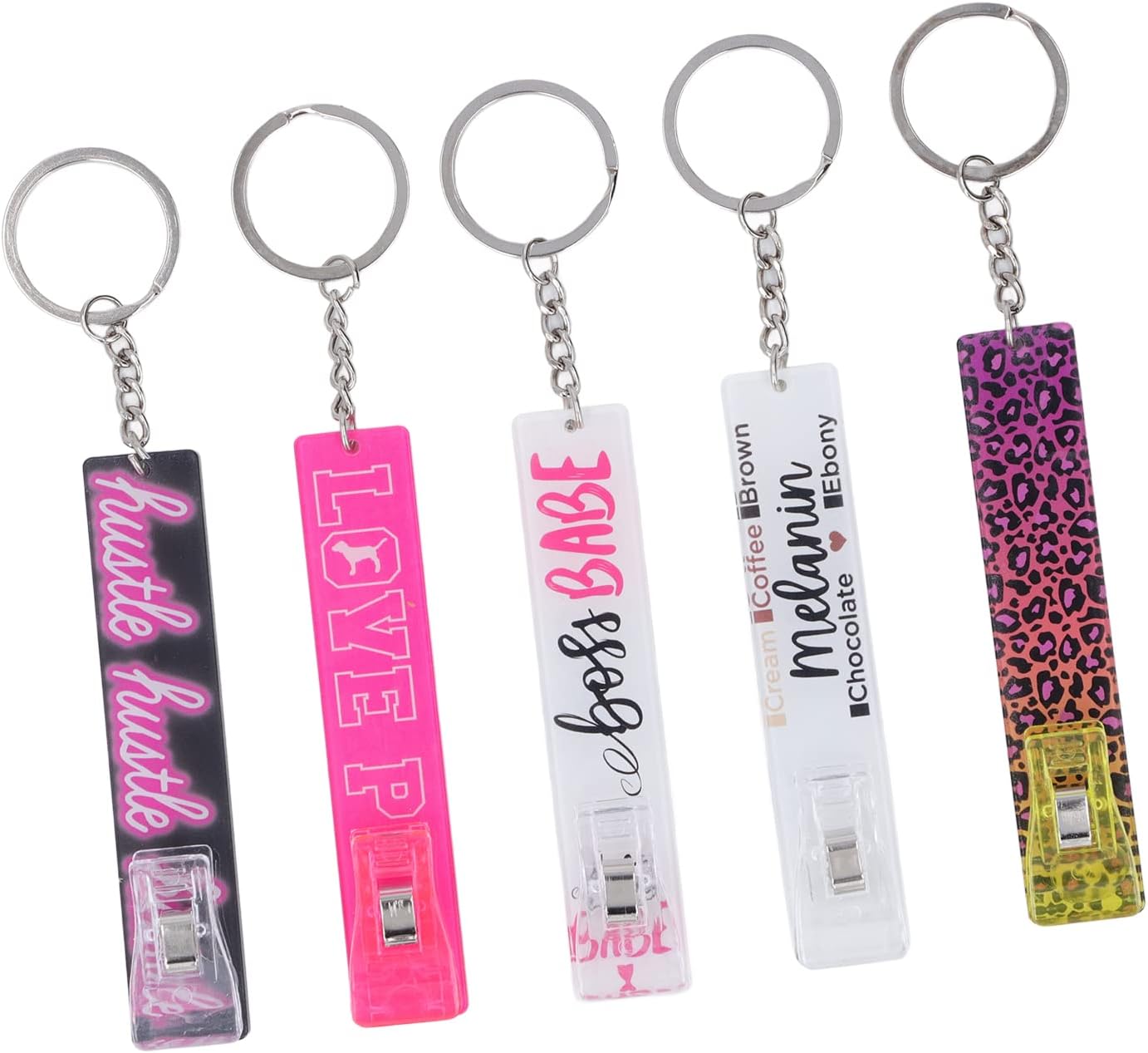 Card Grabber, Multipurpose Long Nail Acrylic Card Puller with Plastic Clamp/Holder for Women Wallets and Bags