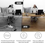 Cable Management Net - Under Desk Cable Management Tray - Cable Net Under Desk - Desk Wire Management Under Desk - Cord Organizer Desk Black