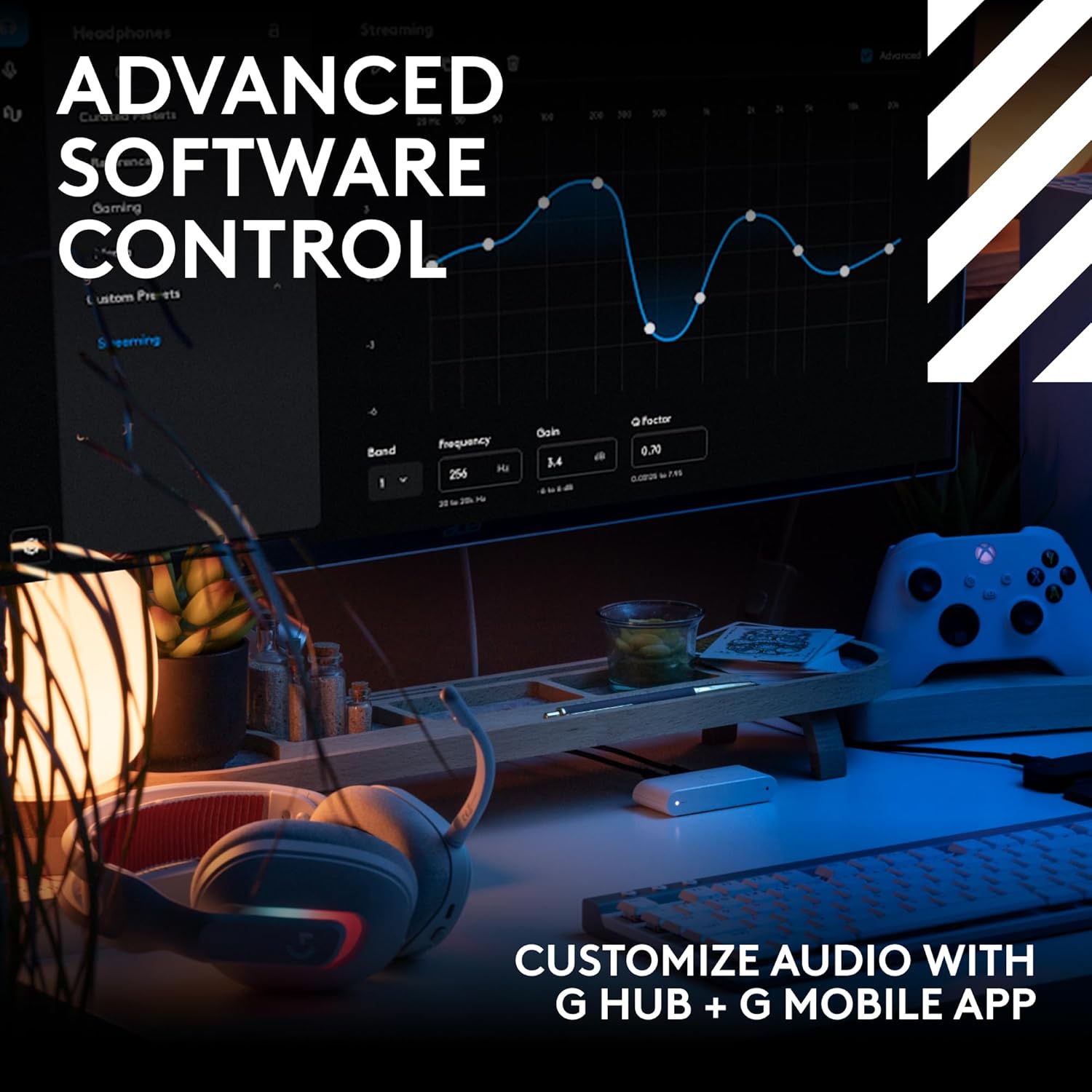 Logitech G Astro A20 X Lightspeed Wireless Gaming Headset for PS5, Xbox, Nintendo Switch/Switch 2, PC with 2-System PLAYSYNC Audio, Bluetooth, LIGHTSYNC RGB, and 48 kHz Boom Mic - White 11