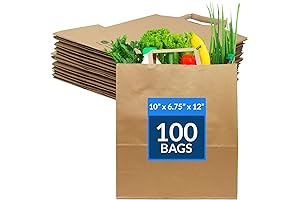 Reli. Kraft Paper Bags with Handles (100 Pcs)