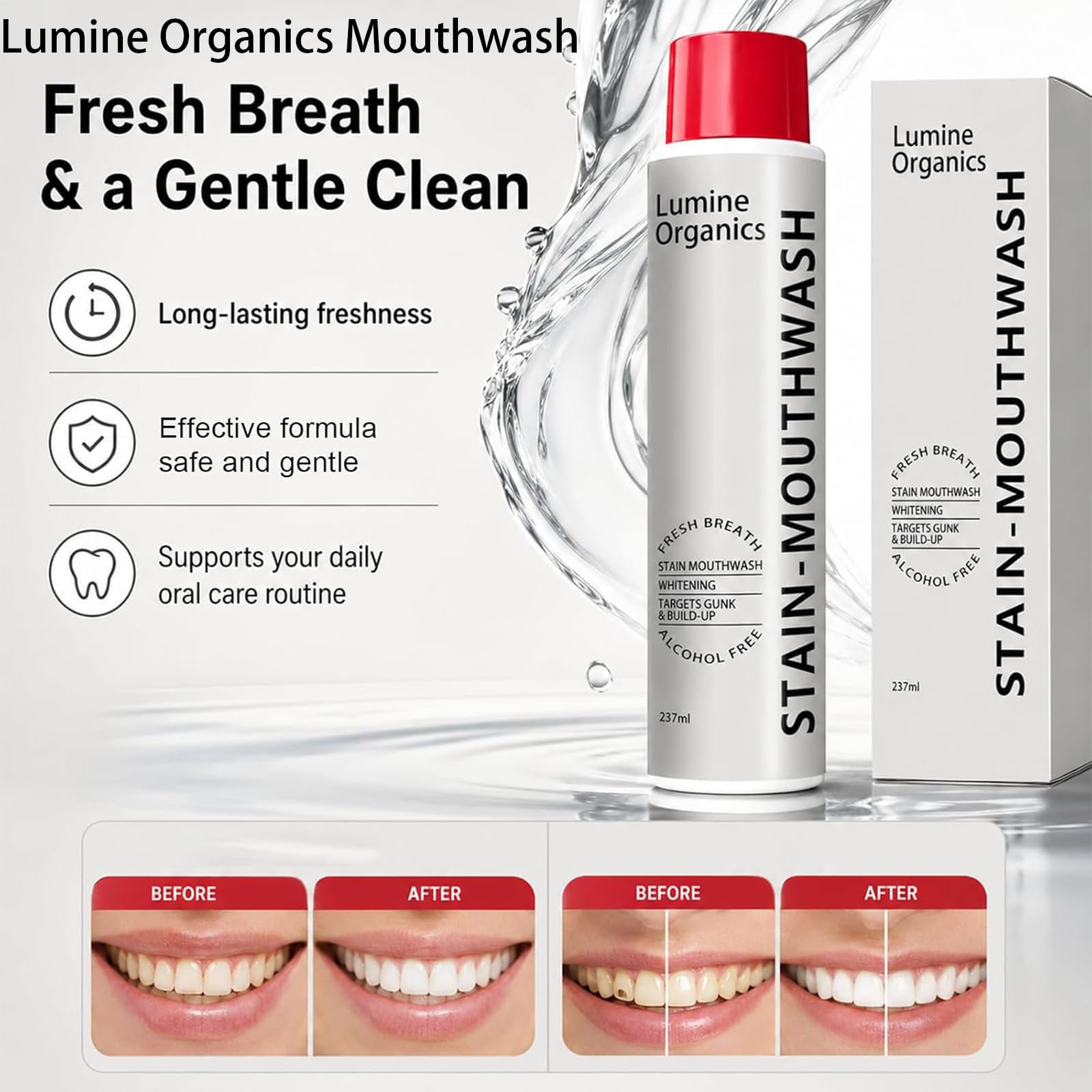 glutathione bad breath Lumine Organics Mouthwash,Lumine Organics Mouthwash Whitening,Stain Whitening Mouthwash Rinse,Fresh & Cleaner Looking Teeth,8 fl oz (1PCS) : Health & Household FDA panel backs 4 Sensitive Skin Eye Cream Dose:100 mg