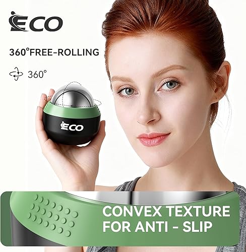 Vista 32 de iECO Cryosphere - Pelota de masaje en frío para alivio del frío y el calor, liberación miofascial, terapia de punto de activación, nudos musculares