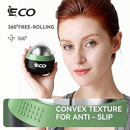 iECO Cryosphere Cold Massage Roller Ball - Massage Ball for Cold & Heat Relief, Myofascial Release, Trigger Point Therapy, Muscle Knots - Deep Tissue Ice Massager