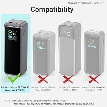 【保護ケース付き】Anker Prime Power Bank Amazon | 【ケースのみの販売】Anker Prime Power Bank